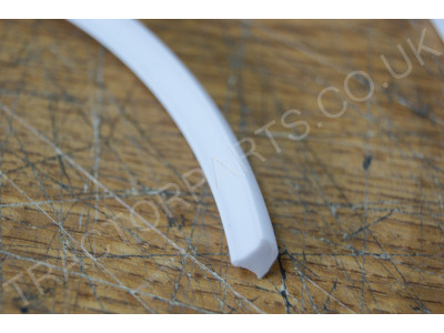 Tractor Cab Glass Rubber Sealing Seal Strip Locking Trim White Part number TP027 Sold By The Metre